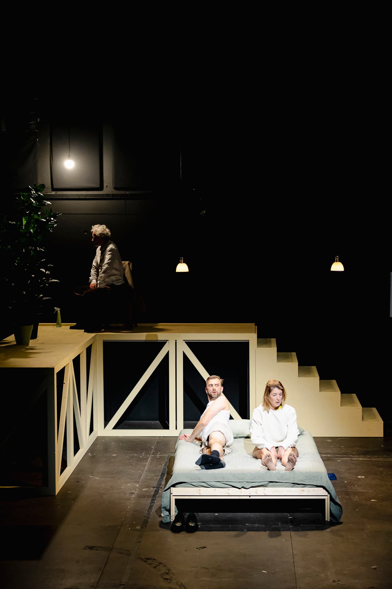 Janusz Cichocki, Jan Thümer und Suse Lichtenberger, Die Verlorenen, Theater am Werk 2023